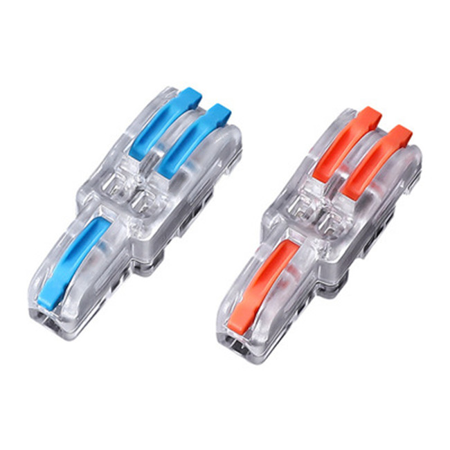 F12 Transparent 1-In-2-Out Splice Joint Electrical Wire Quick Terminals F13 Quick Wire Connector Blocks