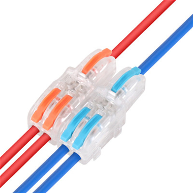 F12 Transparent 1-In-2-Out Splice Joint Electrical Wire Quick Terminals F13 Quick Wire Connector Blocks