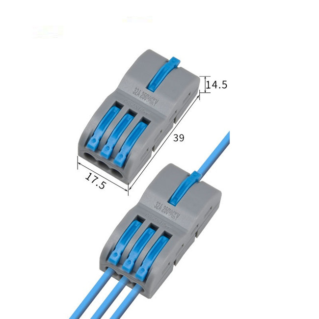 FD13 Colorful 1 In 3 Out Quick Splice Joint Wire Terminal Connector F12 F13 Type Electrical Terminal Blocks