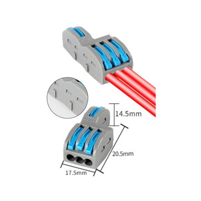 FD13T Universal 1 In 3 Out Splice Joint Wire Quick Connector Fast Terminal Electrical Plug Wire Connectors