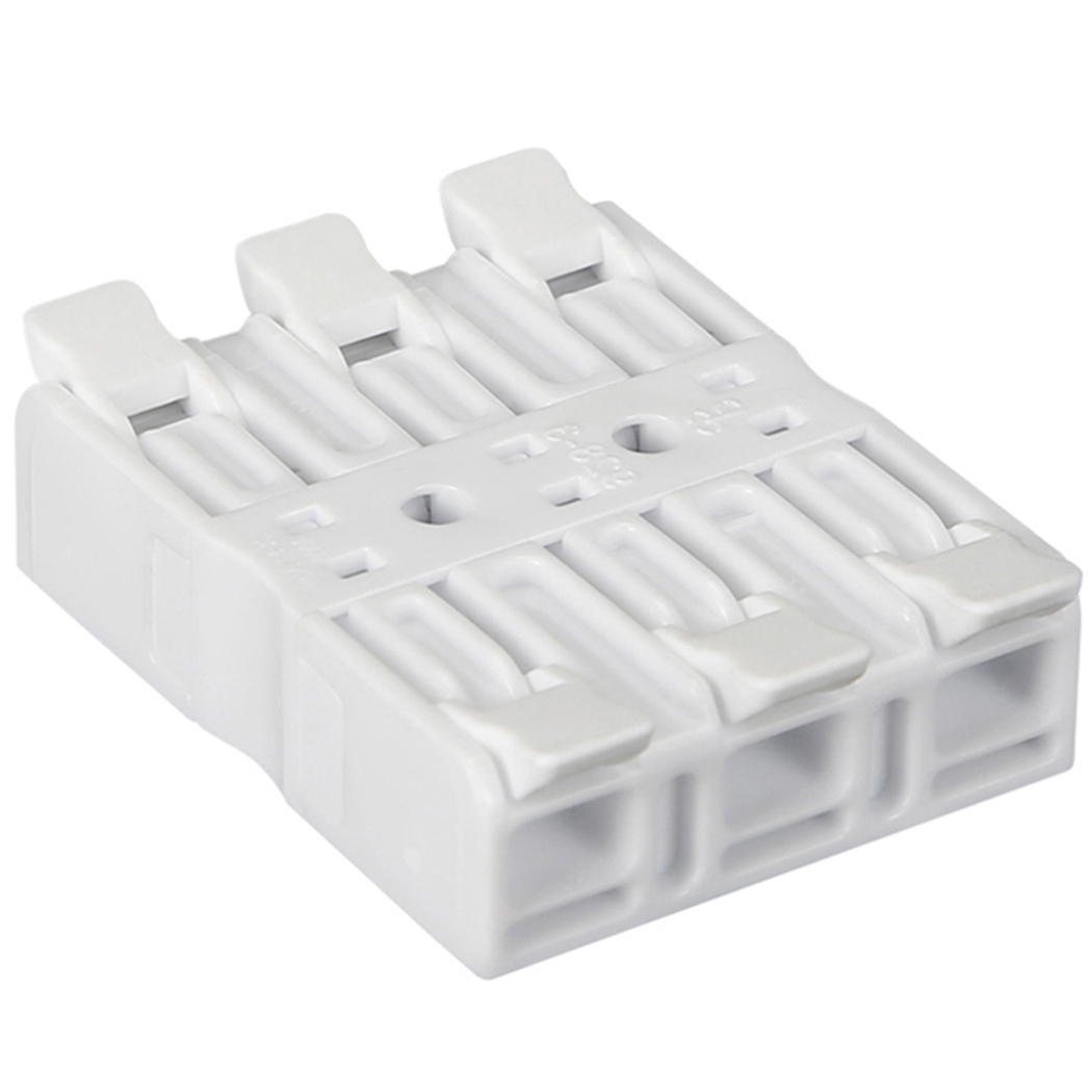 Lever Wire Connectors Set – Fast Connection 3-Pin Compact Splice Electrical Terminal, Assorted Wire Connectors 0.2–4mm², 32A 450V