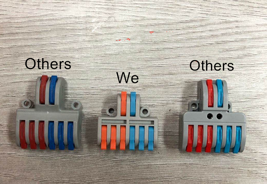 MINI SPL-42 2 In 4 Out Quick Wire Splitter Compact Lever Type Electric Terminal Block Connector