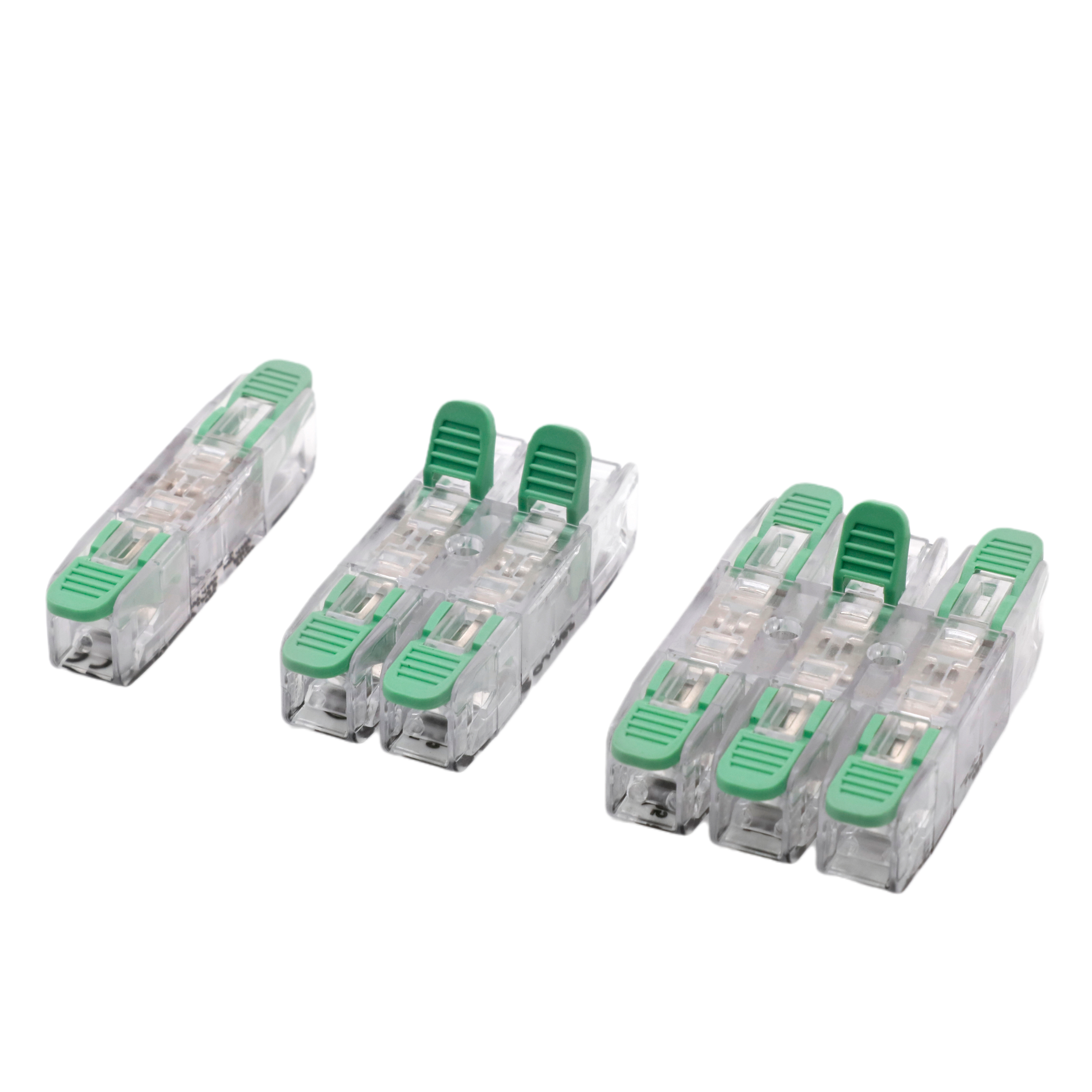 QJ-281-1 Universal 1 In 1 Out Quick Press Fast Wire Connector Without Screw for LED Lighting Applications