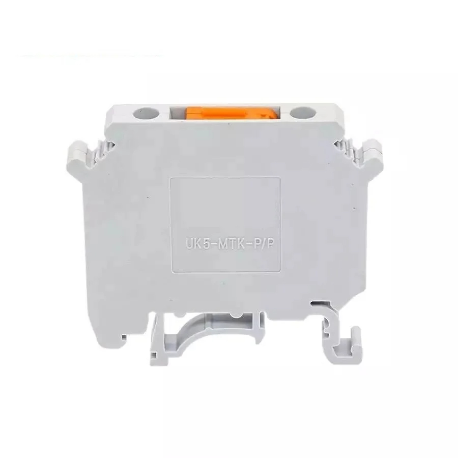 UK-MTK P/P Knife Switch Type DIN Rail Terminal Block – Screw Connector with Pure Copper for 0.2–4mm² Wire