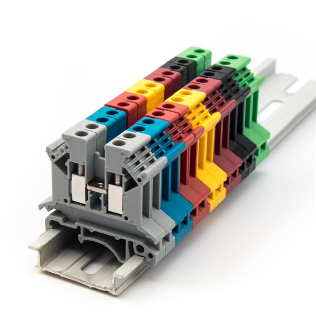 UK2.5B 2.5mm² Din Rail Screw Terminal Block Connector – UK Series Electrical Feed Through Wire Connectors