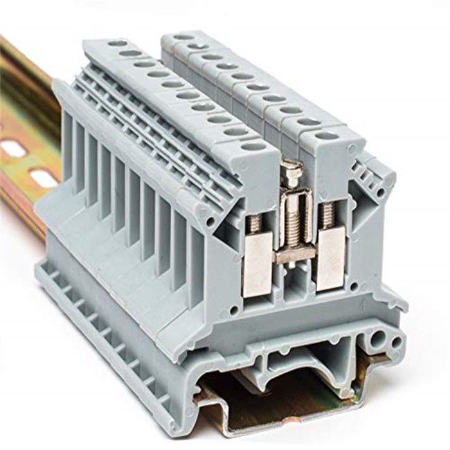 UK2.5B 2.5mm² Din Rail Screw Terminal Block Connector – UK Series Electrical Feed Through Wire Connectors
