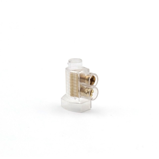 Screw Terminal 1001 Industrial 1 or 2 Pin Transparent DC Wiring Connector - Fixed Press Electrical Screw Terminal Block