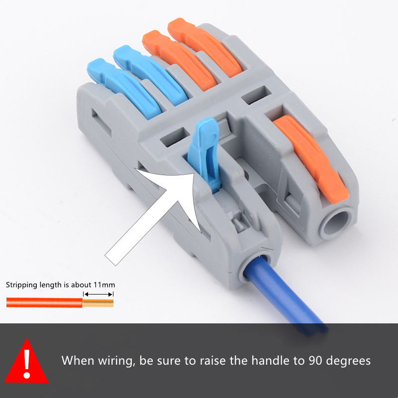 CMK-422-4 Quick Lever Nuts Wire Splitter 2 In 4 Out Compact Terminal Blocks Splice Conductor Connector